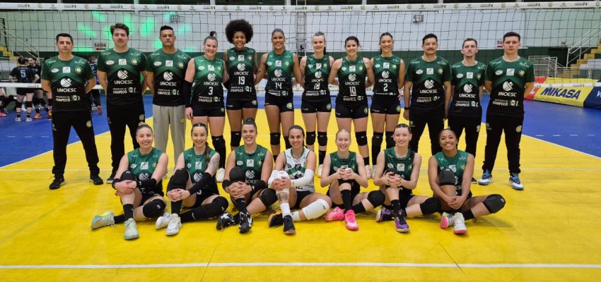 Prefeitura de Chapec&oacute;/ACV vence novamente e sobe na tabela do Catarinense de Voleibol
