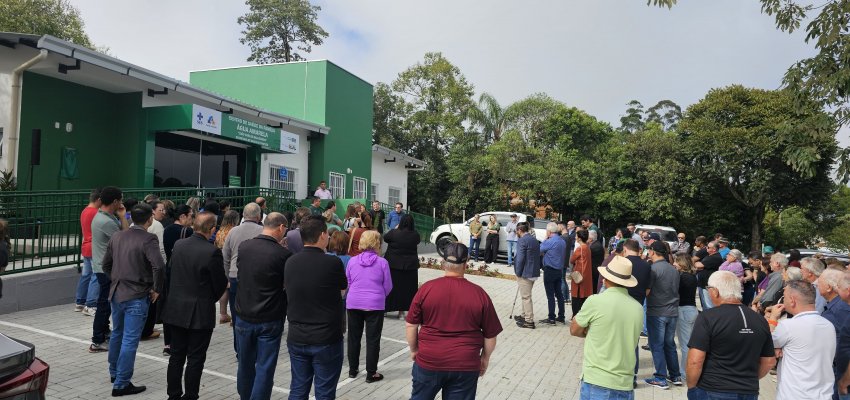 Prefeitura inaugura unidade de sa&uacute;de Jo&atilde;o Carlos Baldissera na &Aacute;gua Amarela